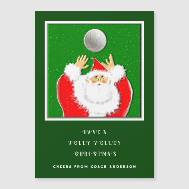 Volleyball Holiday Christmas Cards (Front)