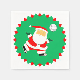 Volleyball Holiday Party Napkins