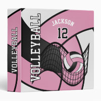 Volleyball in Pink, Black and White