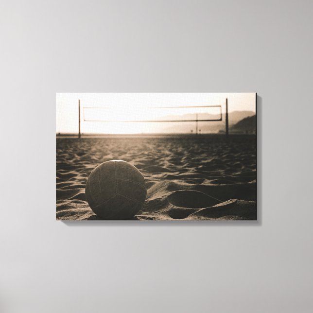 Volleyball in the Sand Canvas Print (Front)