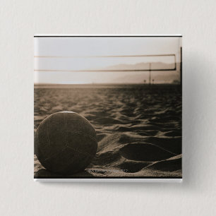 Volleyball in the Sand Pinback Button