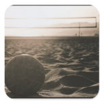 Volleyball in the Sand Square Sticker