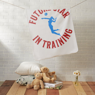 Volleyball Infant Blanket, Volleyball Gift Baby Blanket