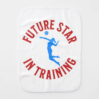 Volleyball Infant Burp Cloth, Volleyball Gift Baby Burp Cloth