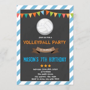 Volleyball invitation poster