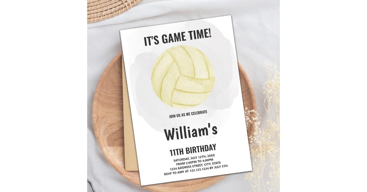 Volleyball Invitations | Zazzle