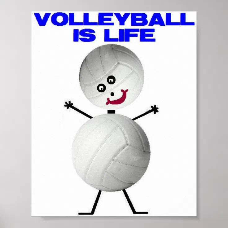 Volleyball Is Life Poster Zazzle