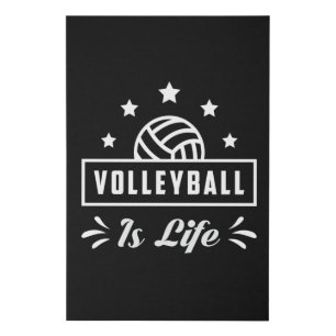 Volleyball Is Life Sports Beach Volleyball Player Faux Canvas Print