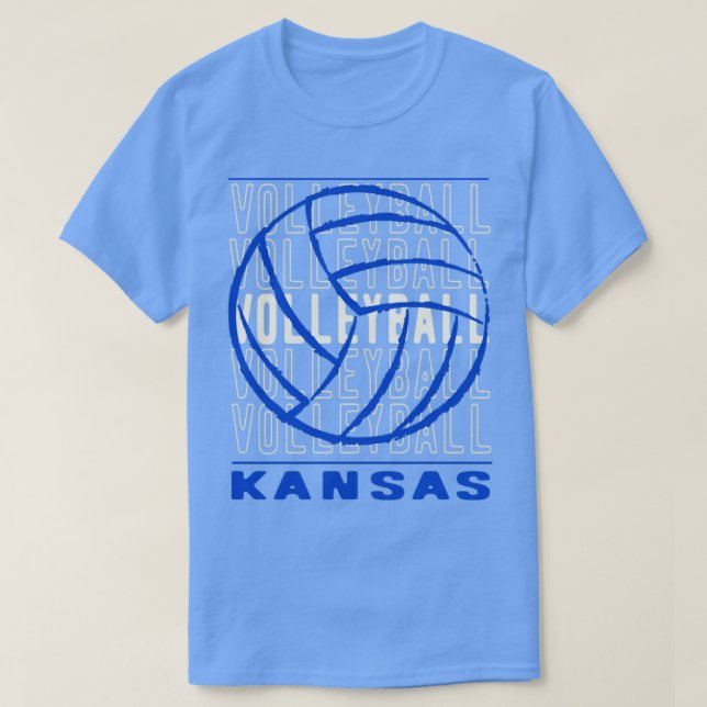 Volleyball Kansas T-Shirt (Design Front)