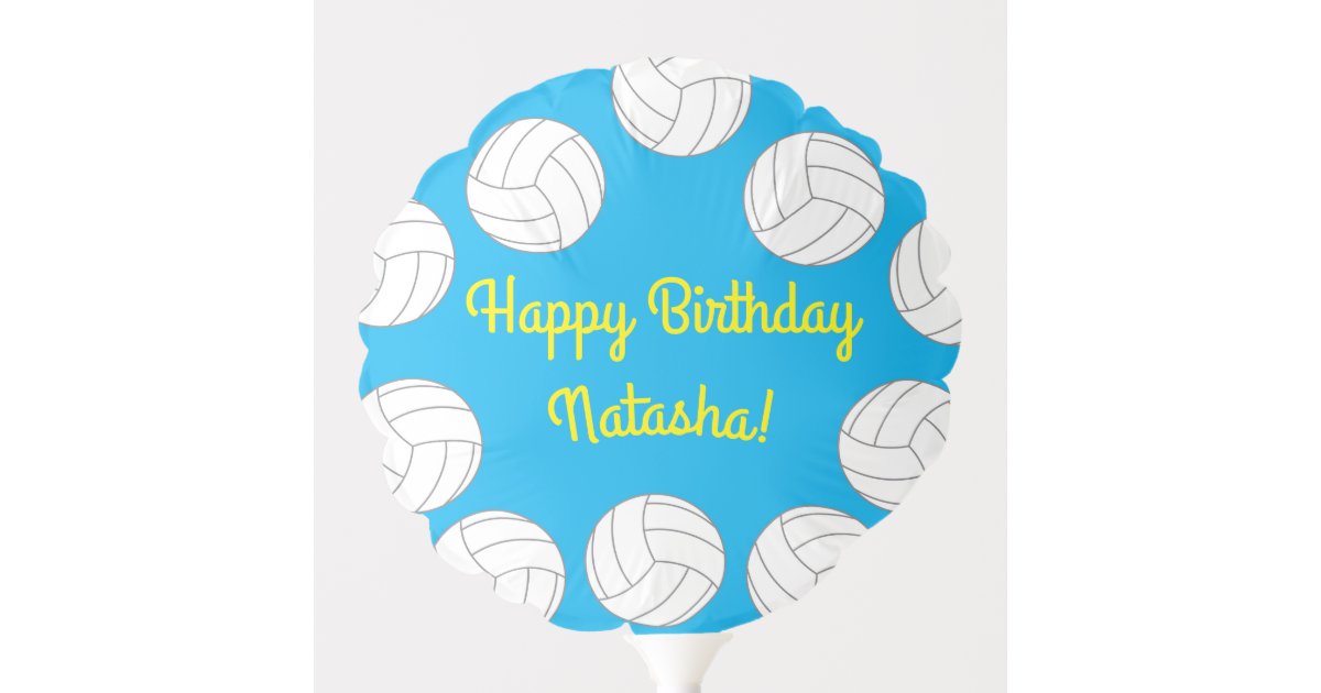 Volleyball Kids Birthday Party Sports Balloon Zazzle