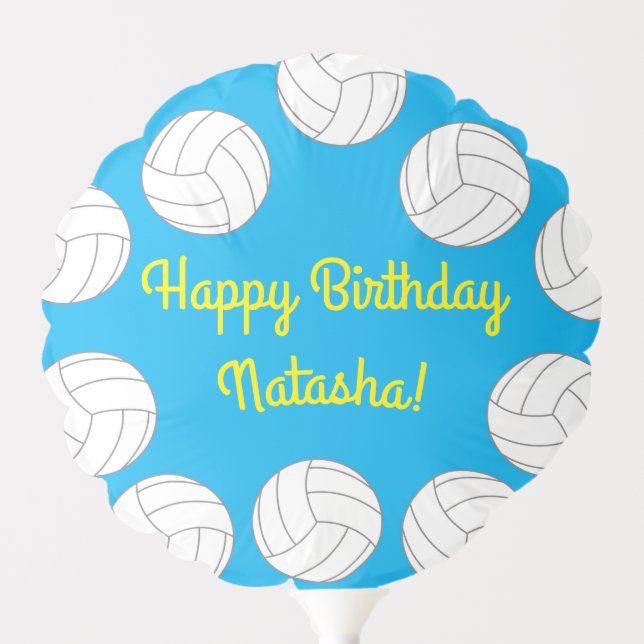 Volleyball Kids Birthday Party Sports Balloon (Front)