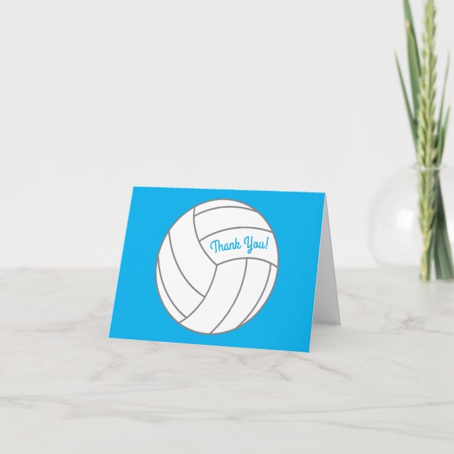 Volleyball Kids Birthday Party Sports Card (Front)