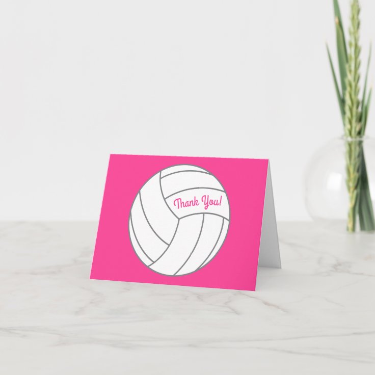 Volleyball Kids Birthday Party Sports Card | Zazzle