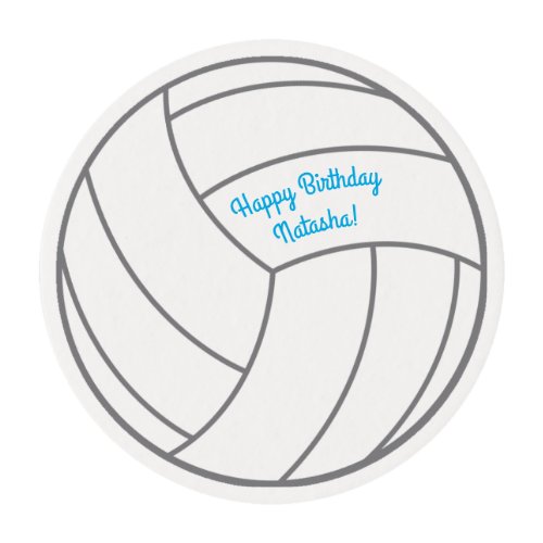 Volleyball Kids Birthday Party Sports Edible Frosting Rounds