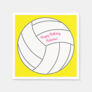 Volleyball Kids Birthday Party Sports Napkins