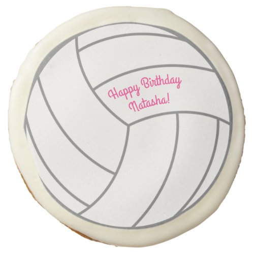 Volleyball Kids Birthday Party Sports Sugar Cookie