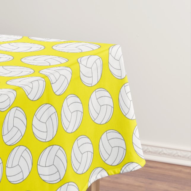 Volleyball Kids Birthday Party Sports Tablecloth (In Situ)