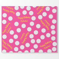 Volleyball and Santa Clause Red & Green Christmas Wrapping Paper, Zazzle