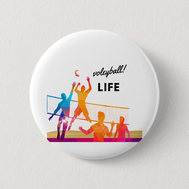 Volleyball Laife Button (Front)