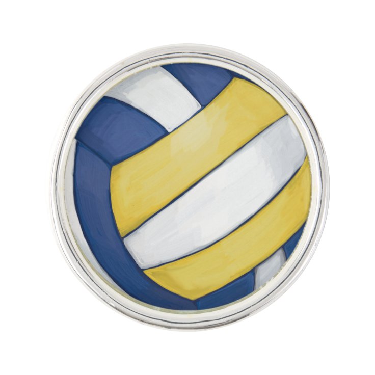 Volleyball Lapel Pin Zazzle