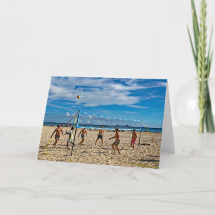 Volleyball Letterpress Thank You Card