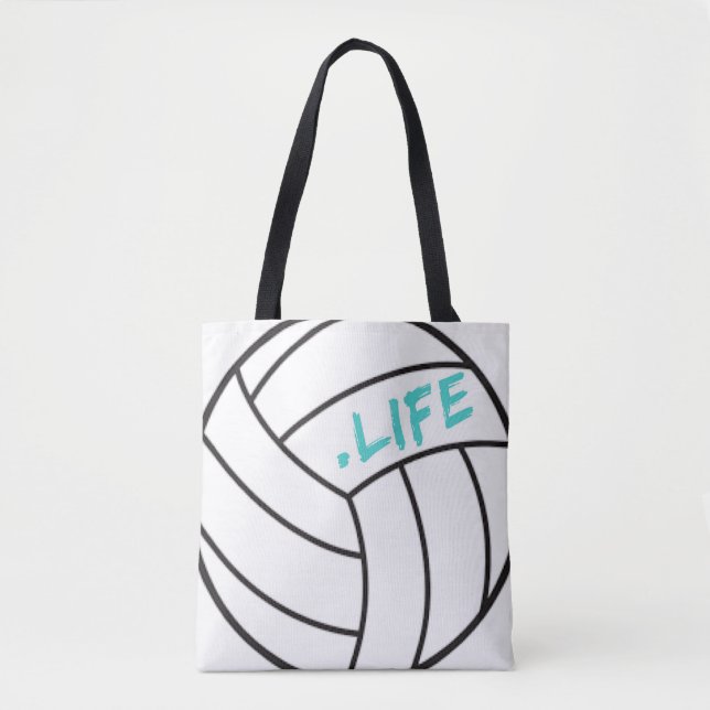 Volleyball Life Tote Bag (Front)