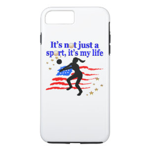 VOLLEYBALL LIFE USA FLAG DESIGN iPhone 8 PLUS/7 PLUS CASE