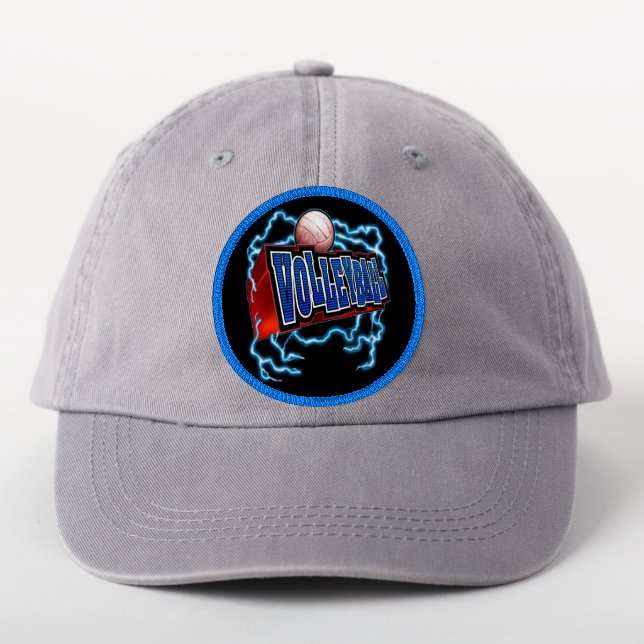 Volleyball Lightning Sports Patch (On Headwear)