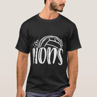 Volleyball Lions School Sports Fan Team Spirit T-Shirt