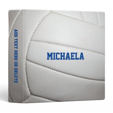 Volleyball Look Personalized 3 Ring Binder