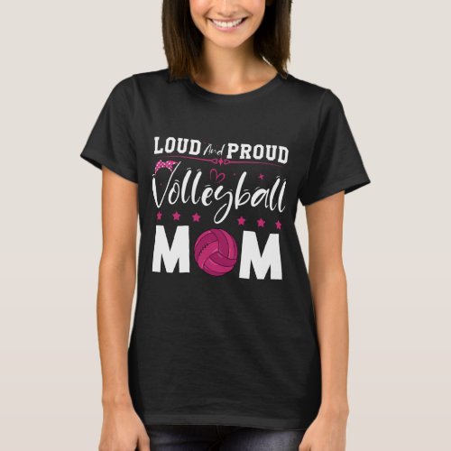  Volleyball_Loud_And_Proud_Mom_Women_Shirt T_Shirt