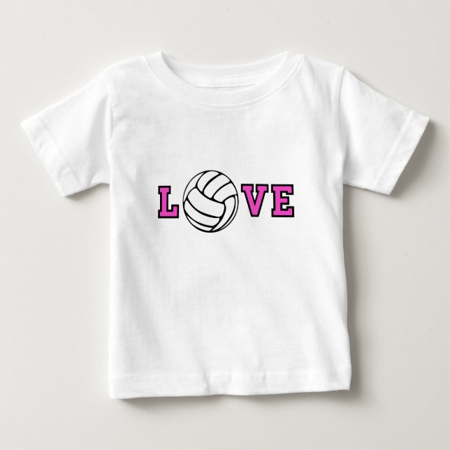 Volleyball Love Baby T-Shirt (Front)