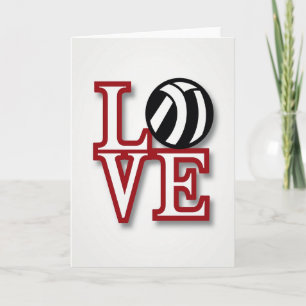 Volleyball Love Card