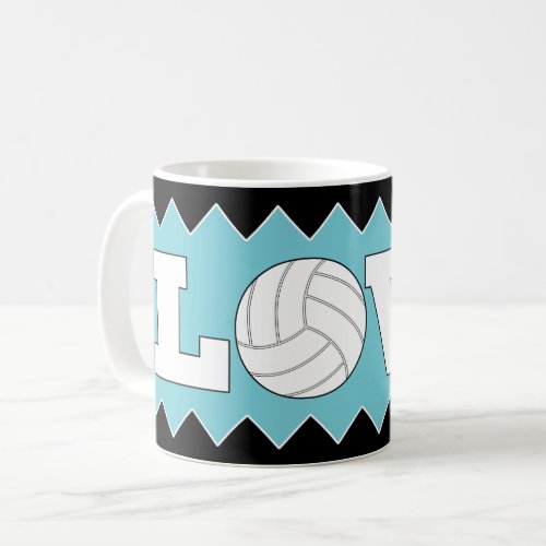 Volleyball LOVE Custom Color Fun Coffee Mug