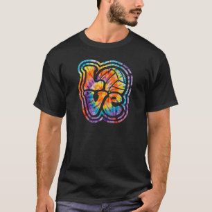 Volleyball LOVE Groovy Tie Dye Style Lettering T-Shirt