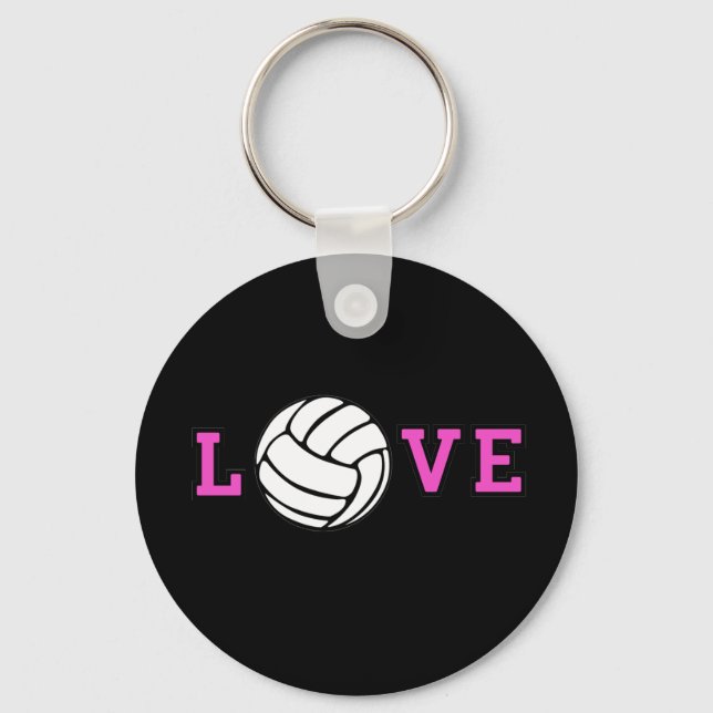 Volleyball Love Keychain (Front)
