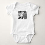 Volleyball Love Volleyball Players Passion Dna Baby Bodysuit Volleyball Love Volleyball Players Passion Dna Baby Bodysuit