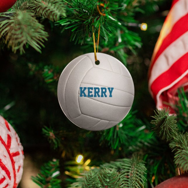 Volleyball Lover Personalized Ornament (Creator Uploaded)