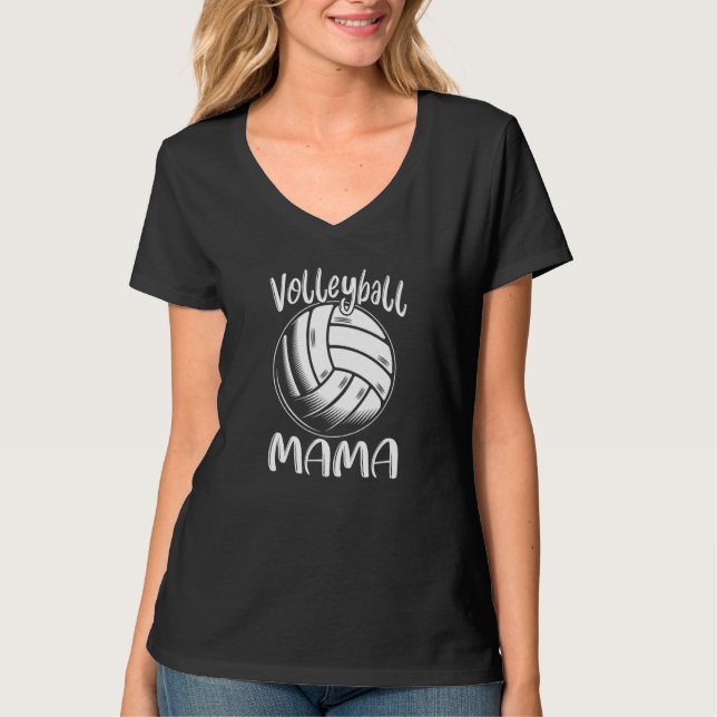 Volleyball Mama For Family Matching Players Team M T-Shirt (Front)