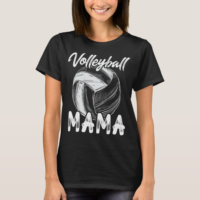 Volleyball Mama For Women Family Matching Players  T-Shirt (Front)