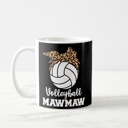 Volleyball Mawmaw Volleyball Player Leopard Maw Ma Coffee Mug