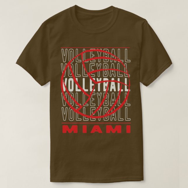 Volleyball Miami Ohio T-Shirt (Design Front)