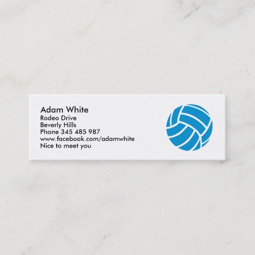 Customizable Volleyball Business Card Templates