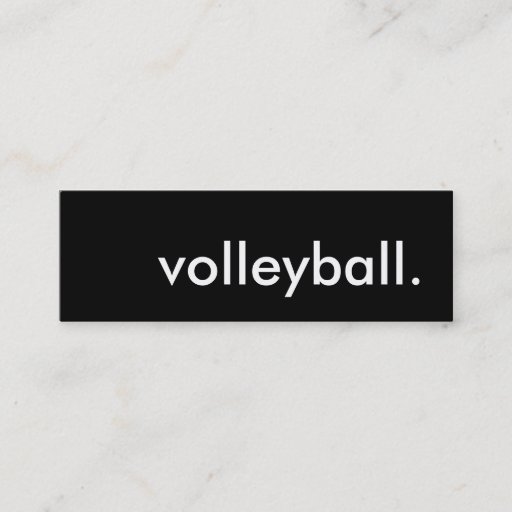 Customizable volleyball. business cards
