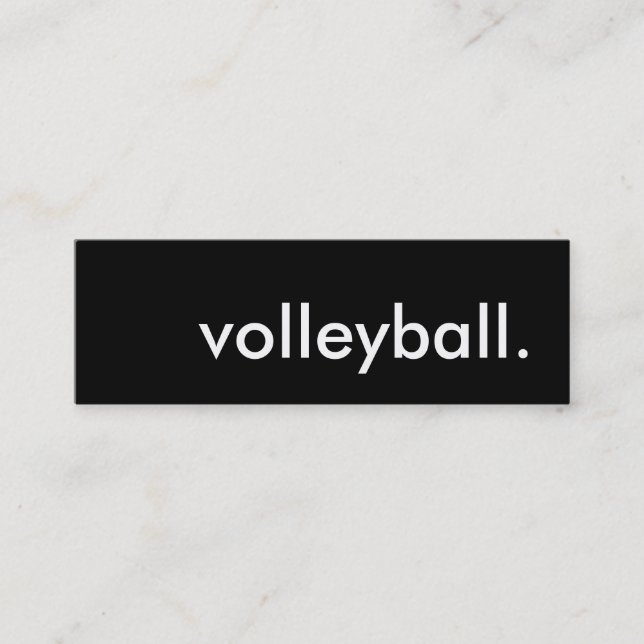volleyball. mini business card (Front)