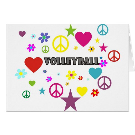 Volleyball Mixed Graphics Cards (Front Horizontal)