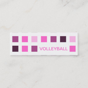 VOLLEYBALL (mod squares) Mini Business Card