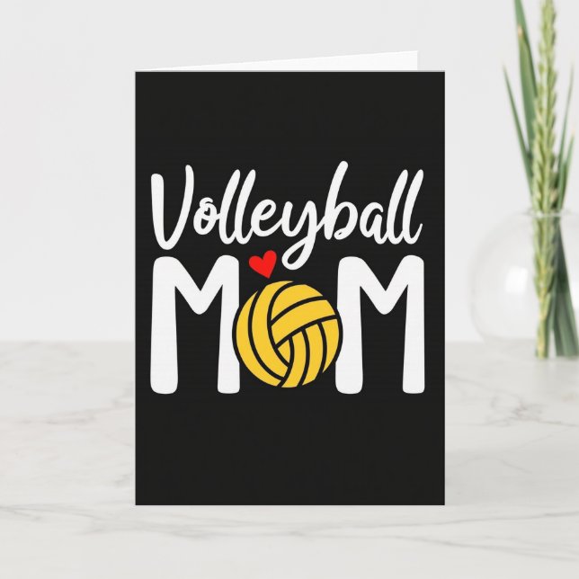 Volleyball Mom Best Ever Card (Front)