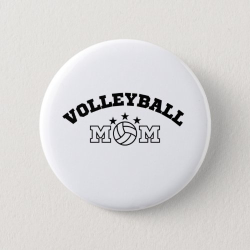 Volleyball Mom Button