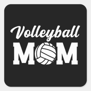 Volleyball Mom Cute Mom Life  Square Sticker